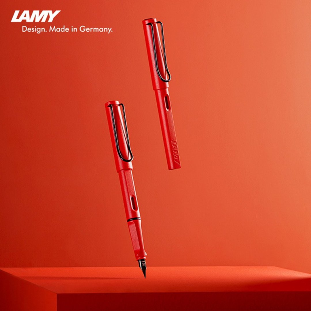 LAMY 全球限量 汉字笔尖钢笔礼盒 / safari 狩猎者系列 - 雾面红 - 钢笔 - 塑料 