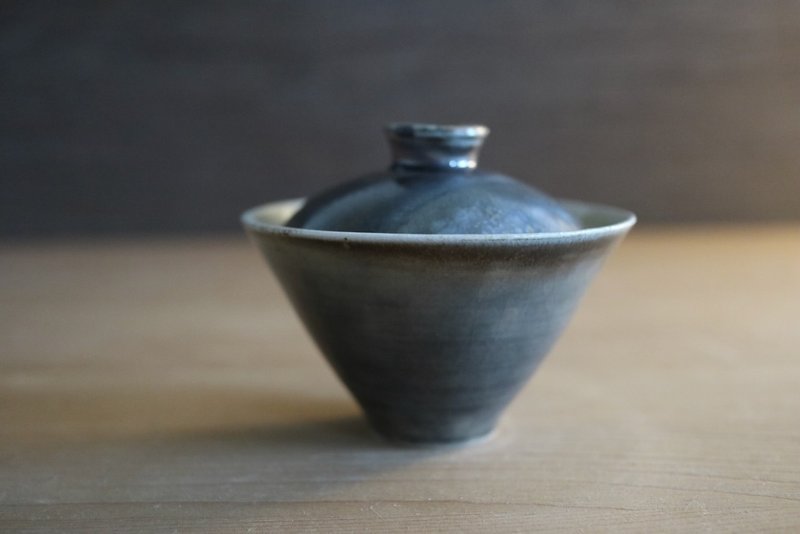 方方土 柴烧盖碗 - 茶具/茶杯 - 瓷 灰色