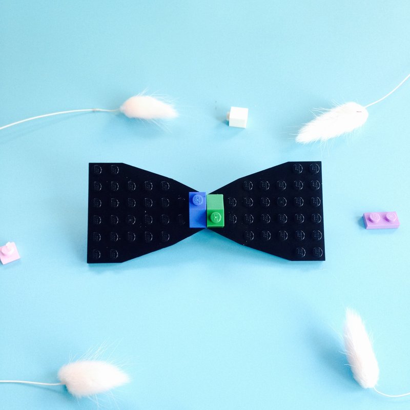 LET'S GO WORKSHOP • BOWTIE系列 手工 限量 积木 领结 颈链 发饰 一物多用 bow tie - 领带/领带夹 - 其他材质 多色
