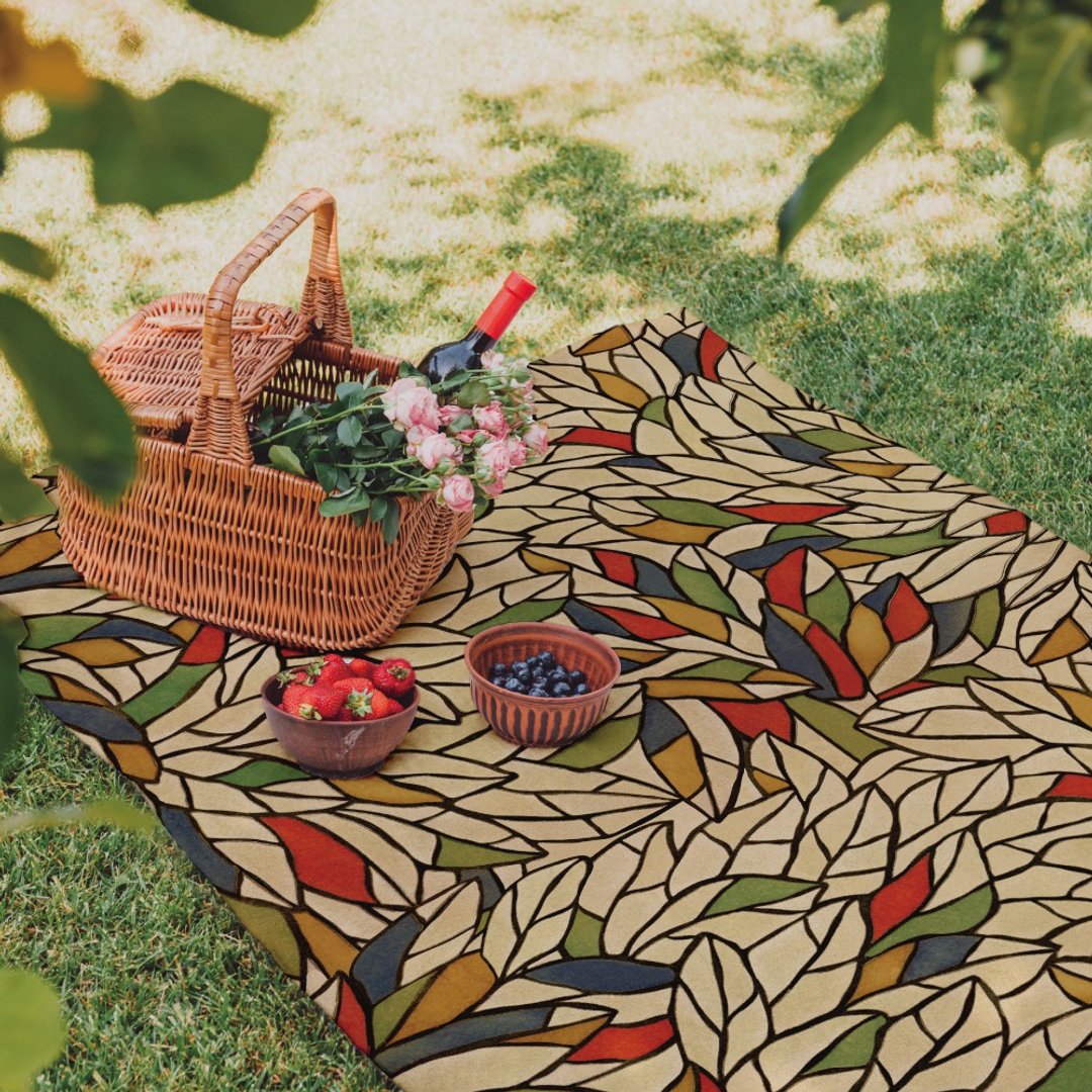 【Made in Japan】 Harokka x irohana | hazumi　Picnic Mat - 野餐垫 - 防水材质 卡其色