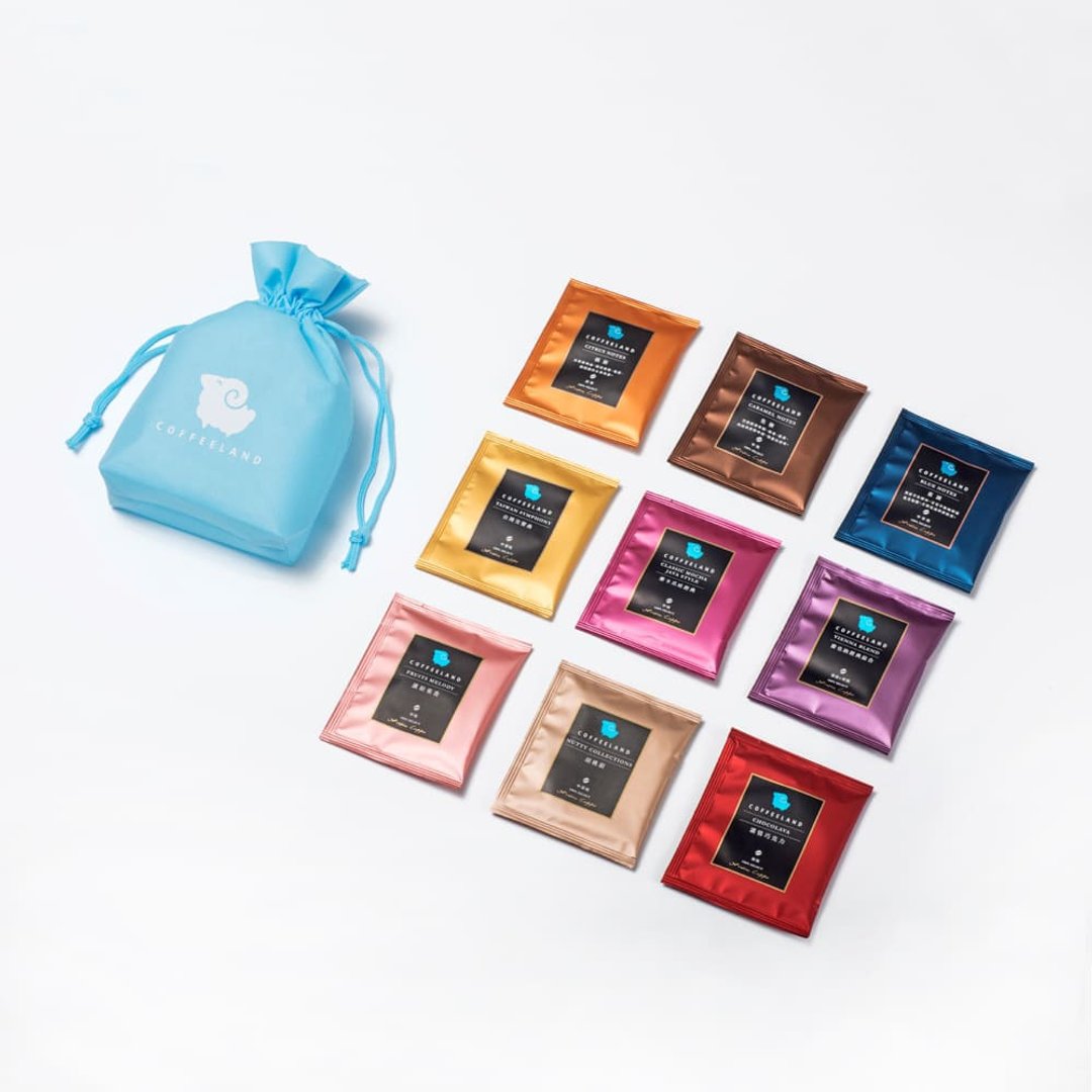 COFFEELAND | 小羊随行袋 - 9入咖啡滤挂综合风味 - 咖啡 - 新鲜食材 蓝色