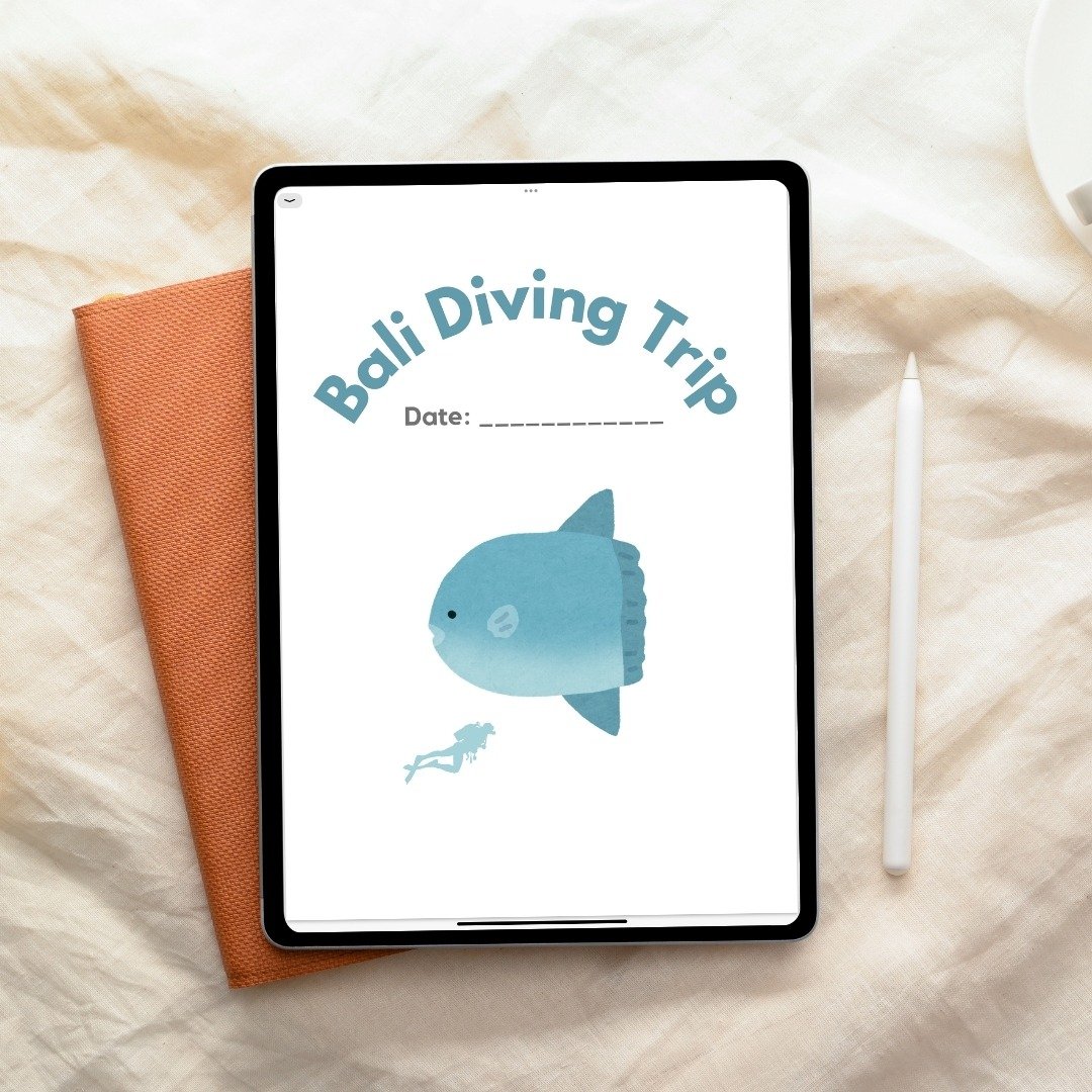 母亲节 礼物 Bali 峇里潜水日志 Dive Log ipad 平板电子手帐 - 电子手帐及素材 - 其他材质 