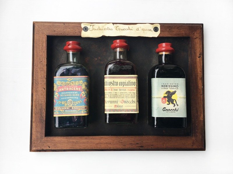 早期古件-意大利古典手工墨水瓶壁饰 - 摆饰 - 木头 咖啡色