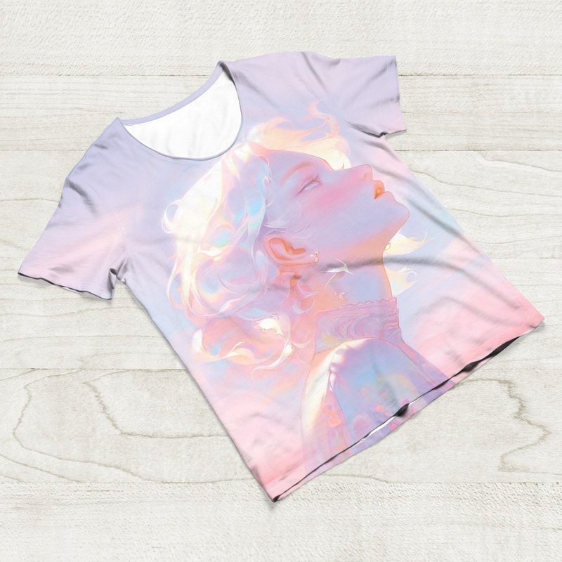 定制化 全彩 男女 T-SHIRT 排汗T 短袖T恤 团体服系服 订做 订制 - 女装 T 恤 - 其他材质 