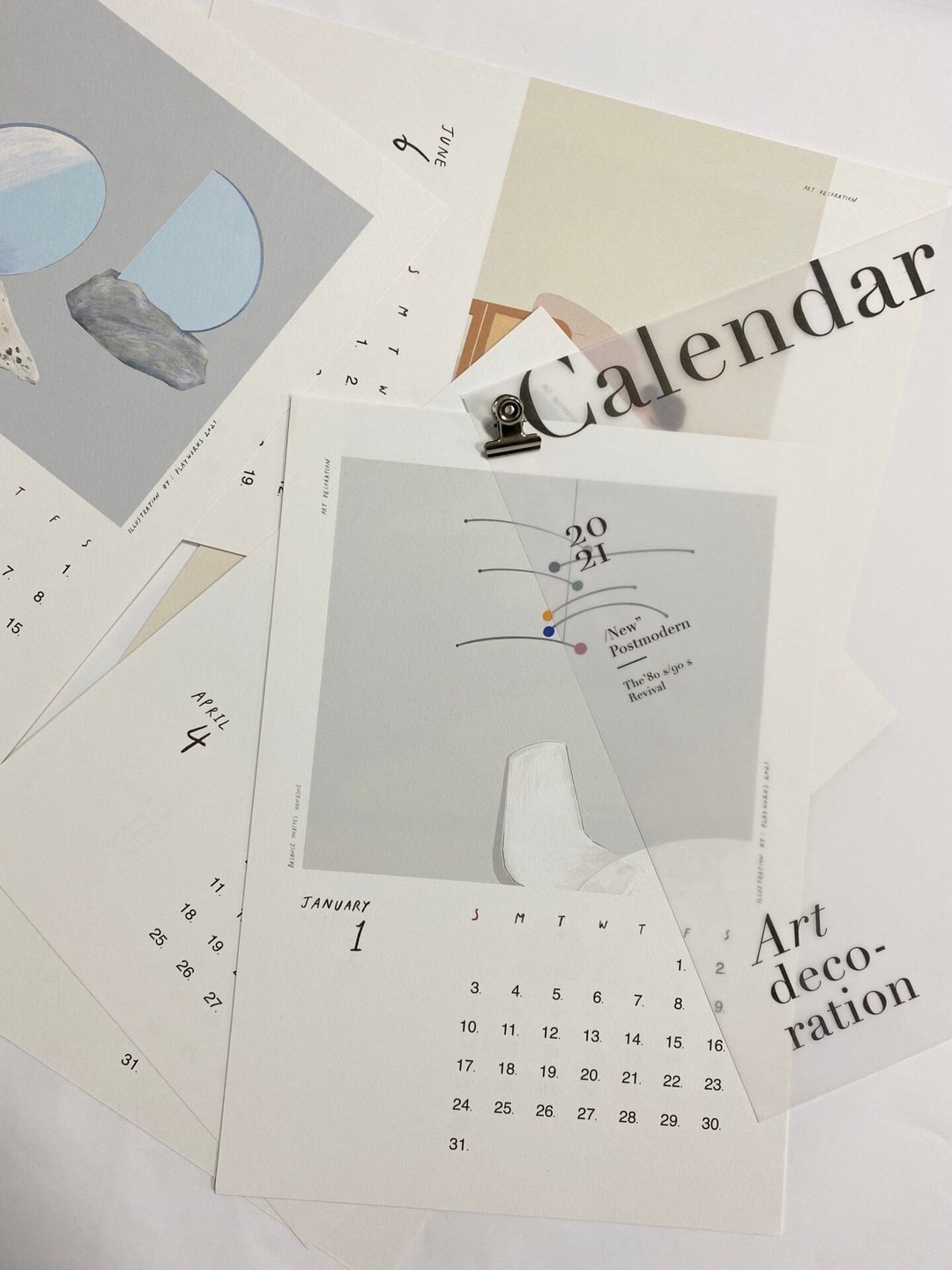 Calendar set 2021 - 年历/台历 - 纸 白色