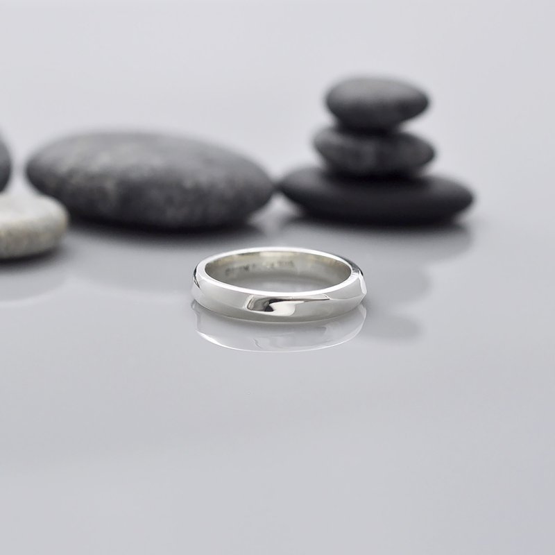 莫比乌斯戒指 925纯银 - 戒指 - 纯银 银色