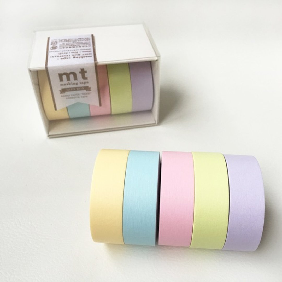 mt 和纸胶带 Gift Box【纯色粉彩 (MT05G007)】2016Summer - 纸胶带 - 纸 多色
