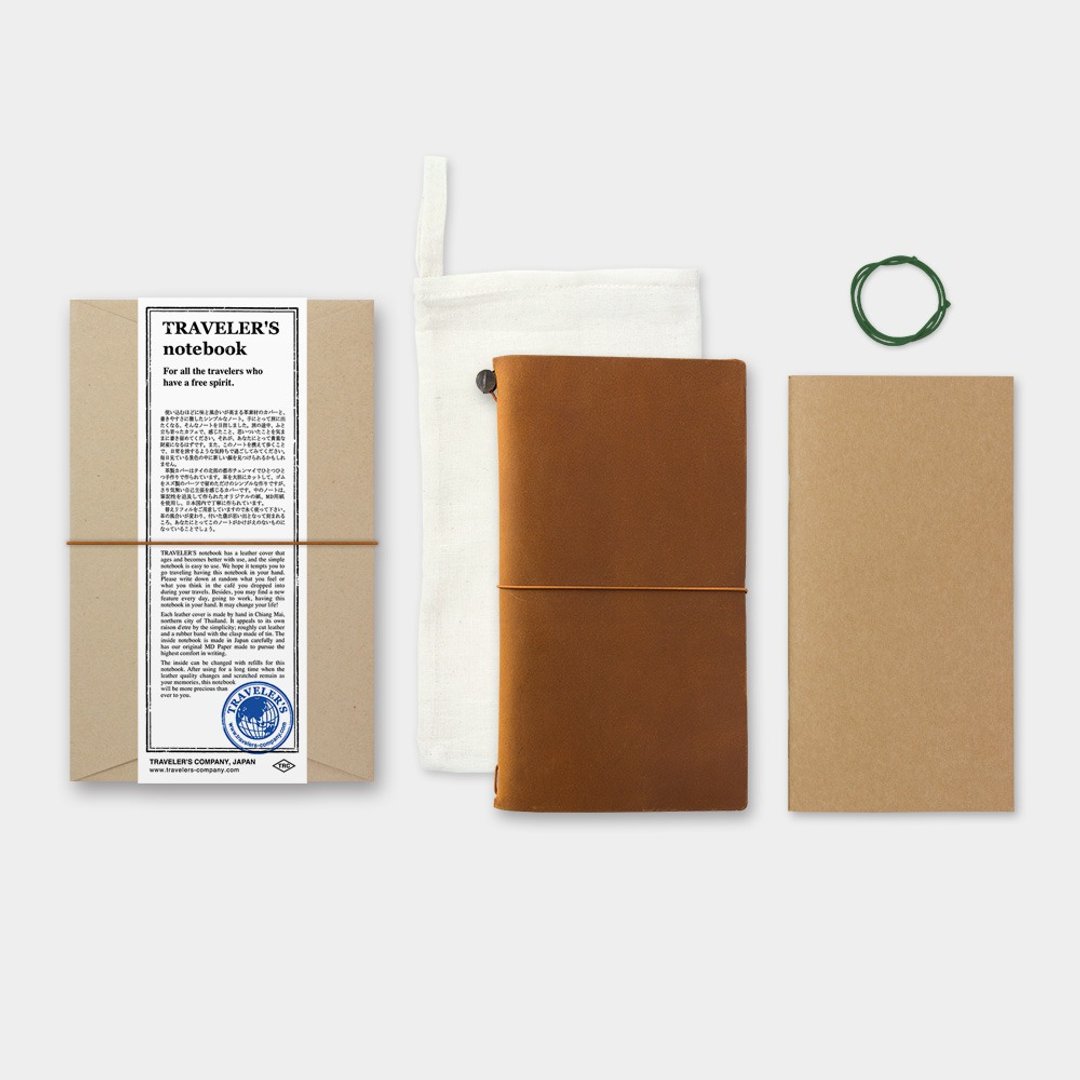 Traveler's Notebook - 驼 - 笔记本/手帐 - 真皮 咖啡色
