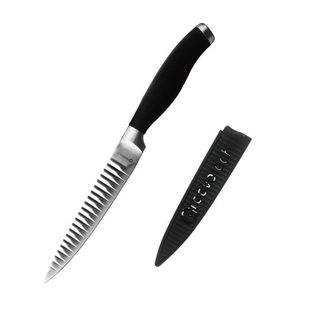 【Groovetech】GT空气刀 小资入门款 13cm 万用刀 (含刀套) - 厨房用具 - 不锈钢 灰色