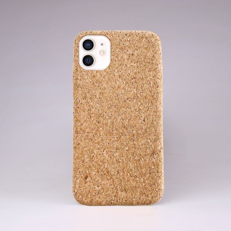 软木水松 手机殻 保护套 iPhone 14 13 12 11 mini Pro Max XR X - 手机壳/手机套 - 木头 卡其色