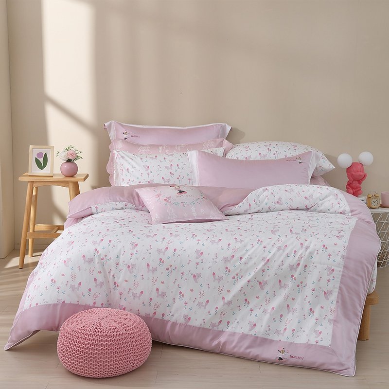 床包+枕套组-迪士尼米妮野餐奇遇记-好友款-正版授权 - 寝具 - 棉．麻 