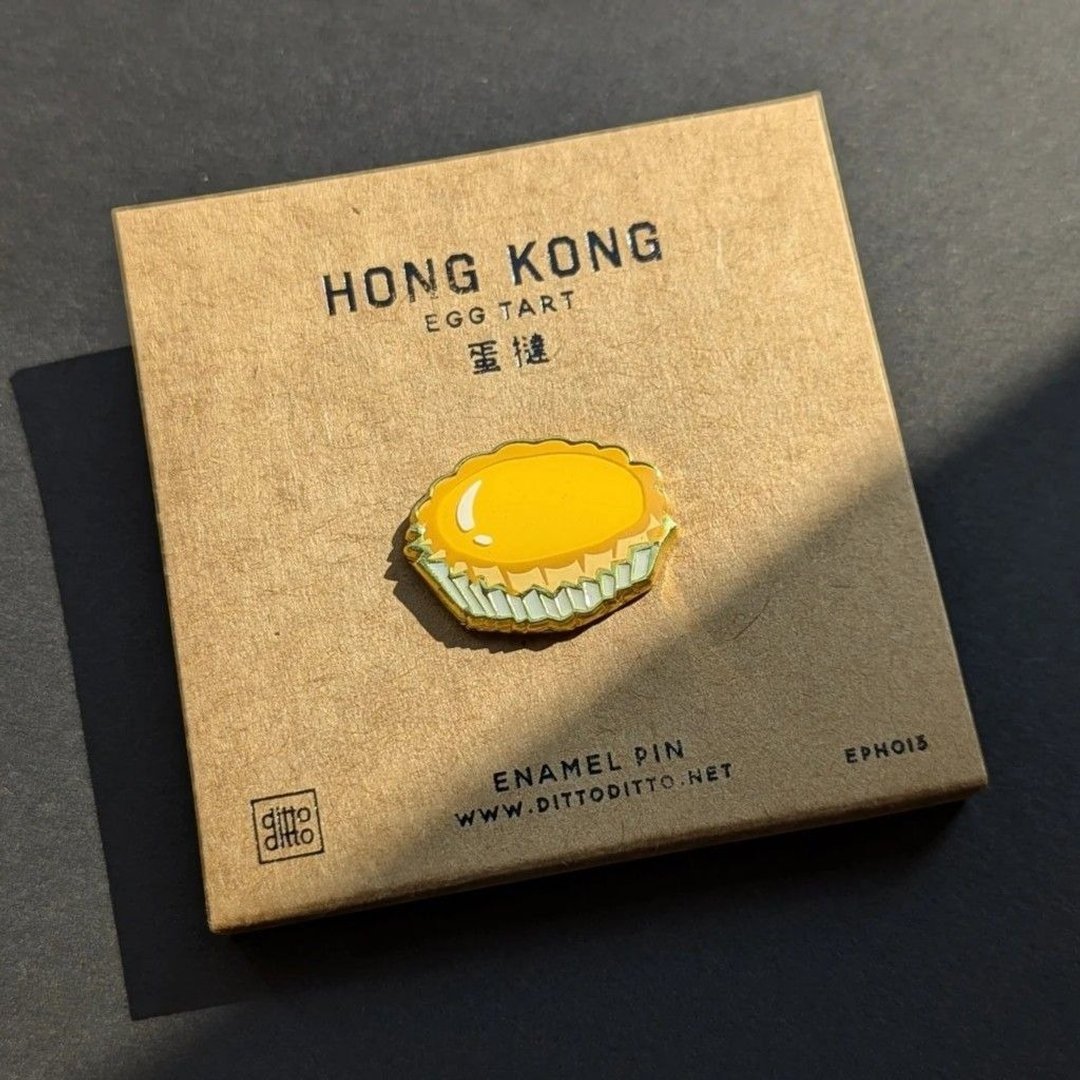 蛋挞别针 - 徽章/别针 - 其他材质 金色