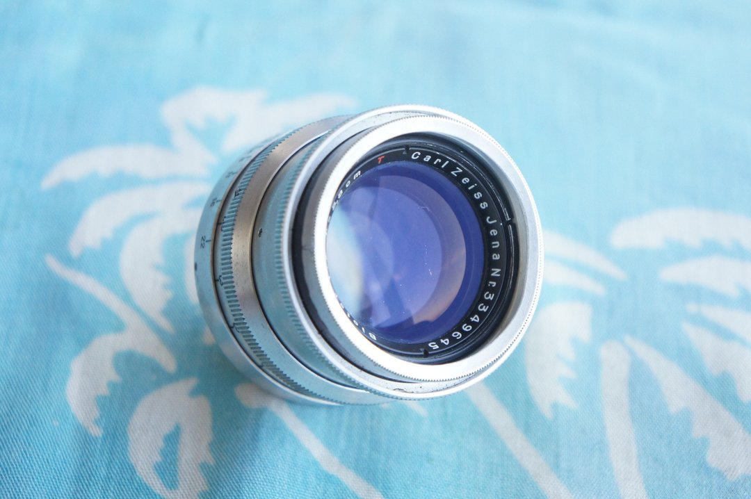 Carl Zeiss Jena BIOTAR 58mm f/2 镜头红色 T 17 叶片 - 相机 - 其他材质 