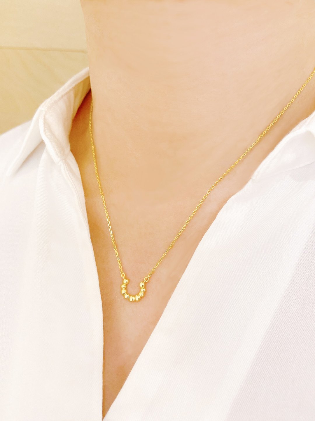 气质点点珠项链 Chic Dotdot Necklace - 项链 - 纯银 
