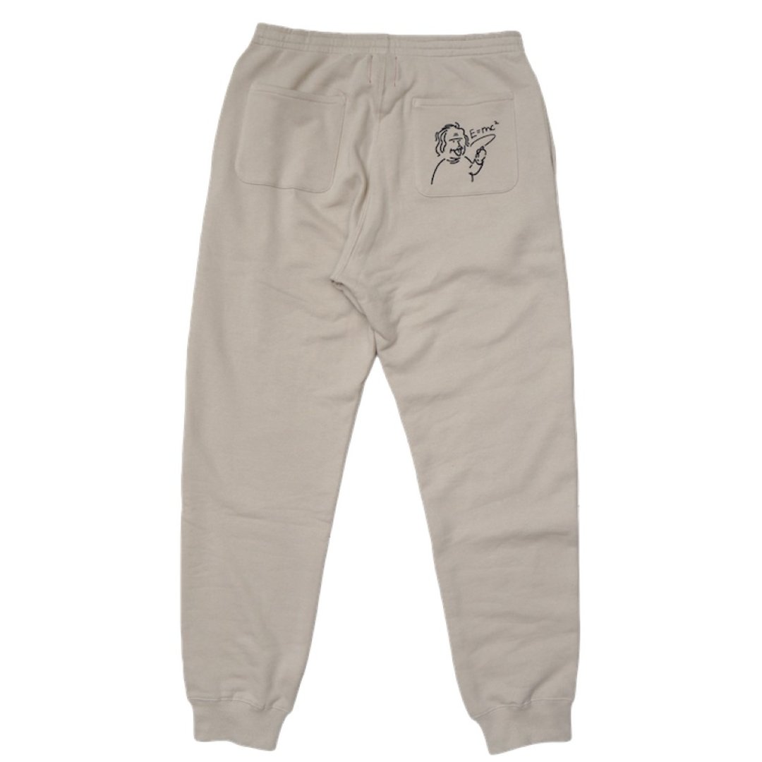 TSSe SINGER SWEAT PANTS - 中性裤装 - 棉．麻 卡其色