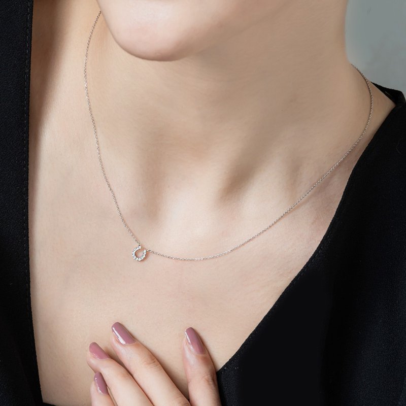 京华钻石 Unique U独特的妳II 10K 共0.10克拉 轻珠宝钻石项链 - 项链 - 钻石 