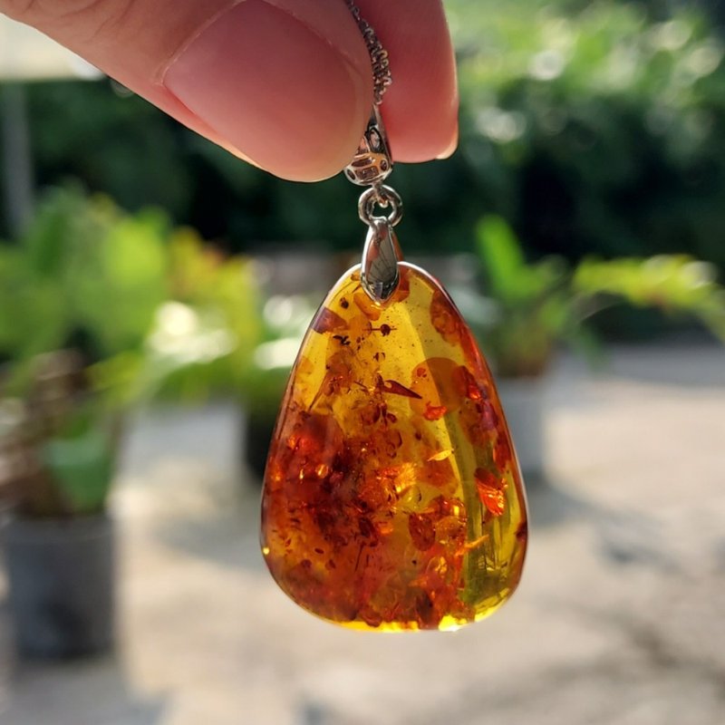 波罗的海蜜蜡琥珀吊饰 - 招财 健康 长寿之宝石 - 吊饰 - 半宝石 