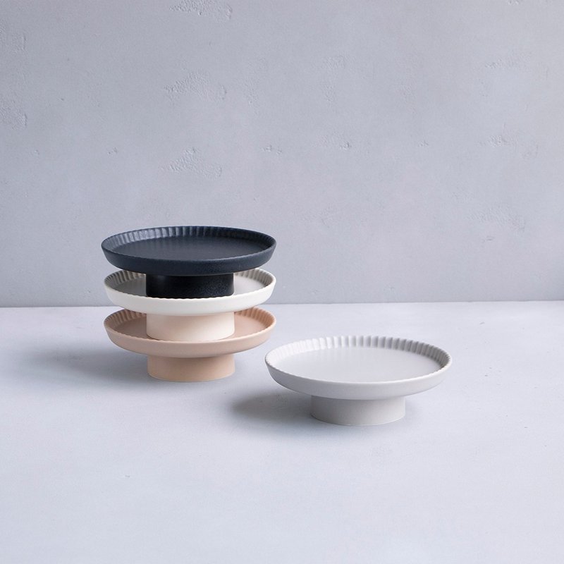 日本美濃烧koudai桌面餐具L - 盘子/餐盘/盘架 - 瓷 白色