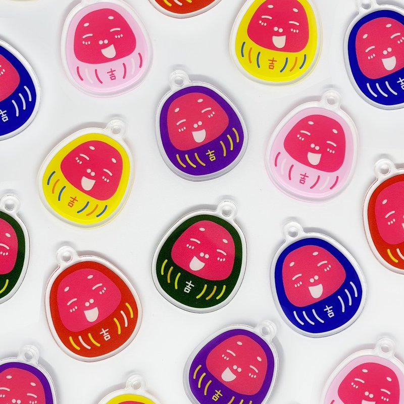 WuliDaruma锁匙扣 - 钥匙链/钥匙包 - 塑料 