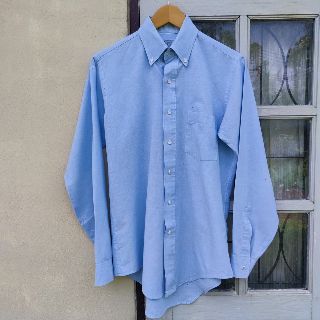 80年代复古衬衫 Arrow Dover Oxford Original 牛津衬衫 - 男装衬衫 - 棉 蓝色