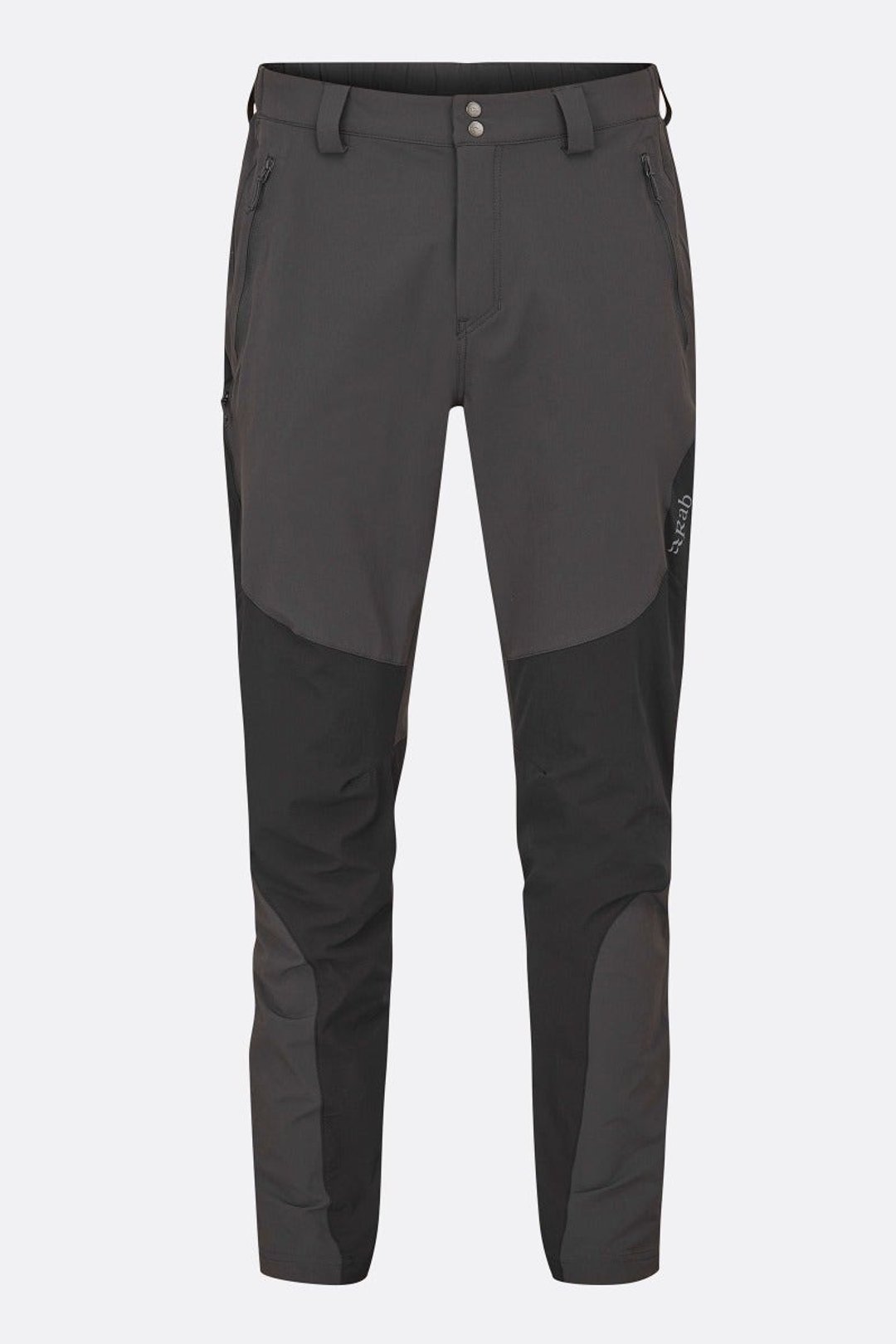 【Rab】Torque Mountain Pants 轻量长裤 男款 煤炭黑/黑 - 男装运动裤 - 聚酯纤维 黑色