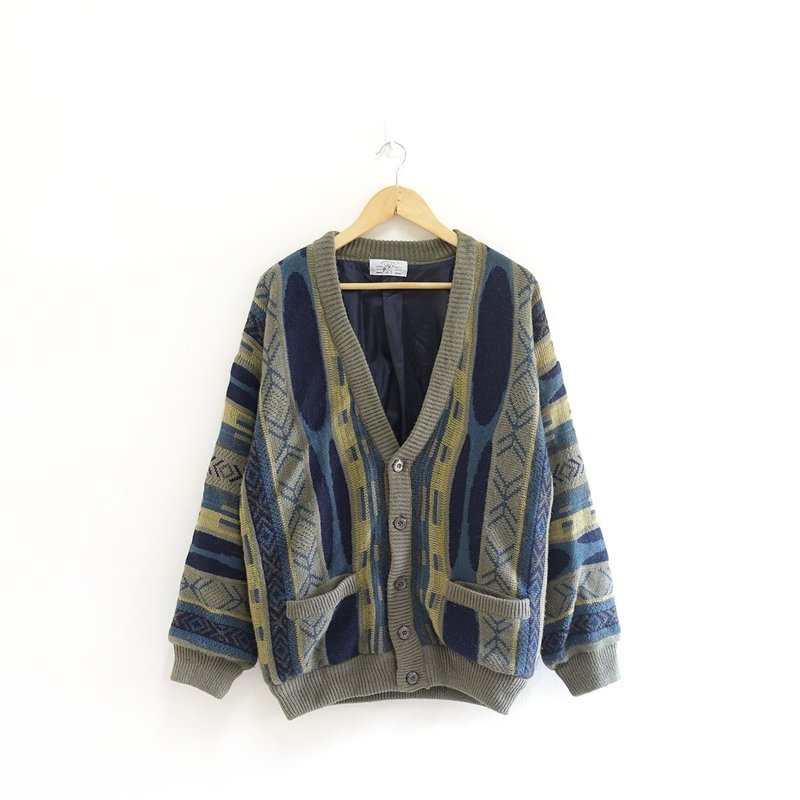  │Slowly│复古图腾-古着毛衣│vintage.复古.文艺 - 男装外套 - 聚酯纤维 多色