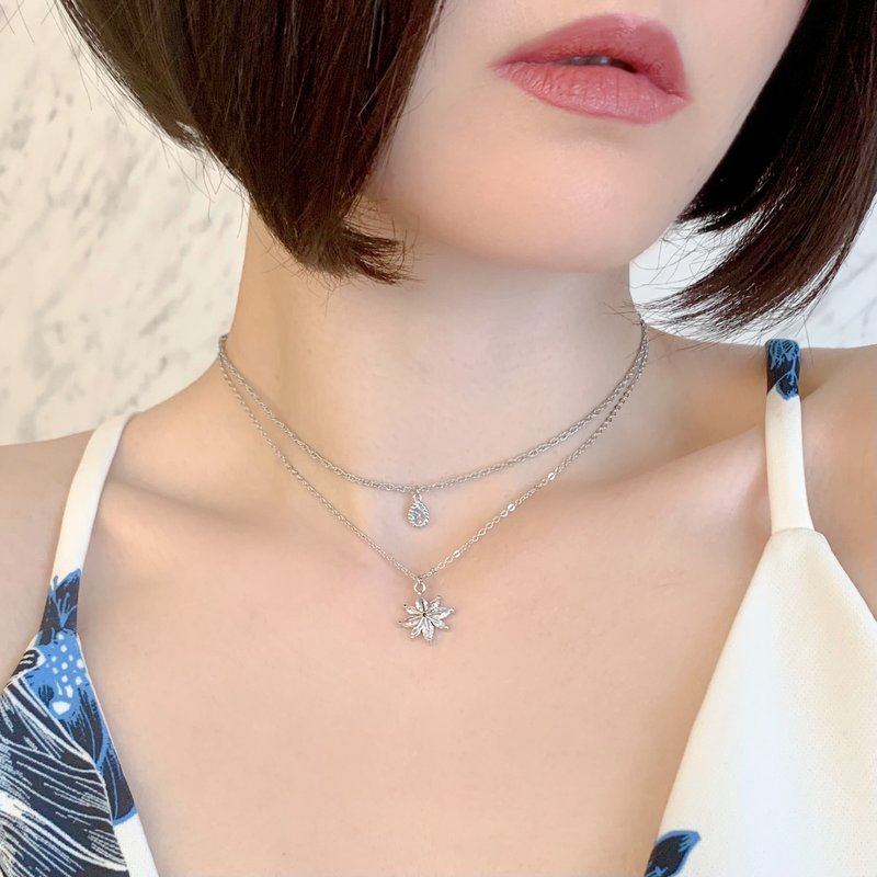 银/ Skyfall / 双颈链 SV293S - 项链 - 其他金属 银色