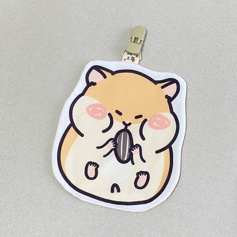 抱抱系列 | 造型手帕巾 | 可爱仓鼠 - 围嘴/口水巾 - 棉．麻 多色