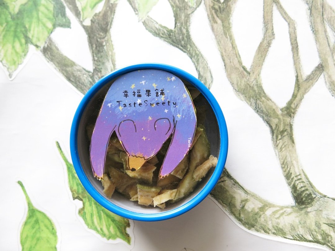 海蓝熊款金属小圆盒-小巧水果干 - 水果干 - 新鲜食材 蓝色