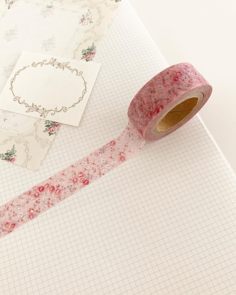 Grace Pink Washi Tape - 纸胶带 - 其他材质 