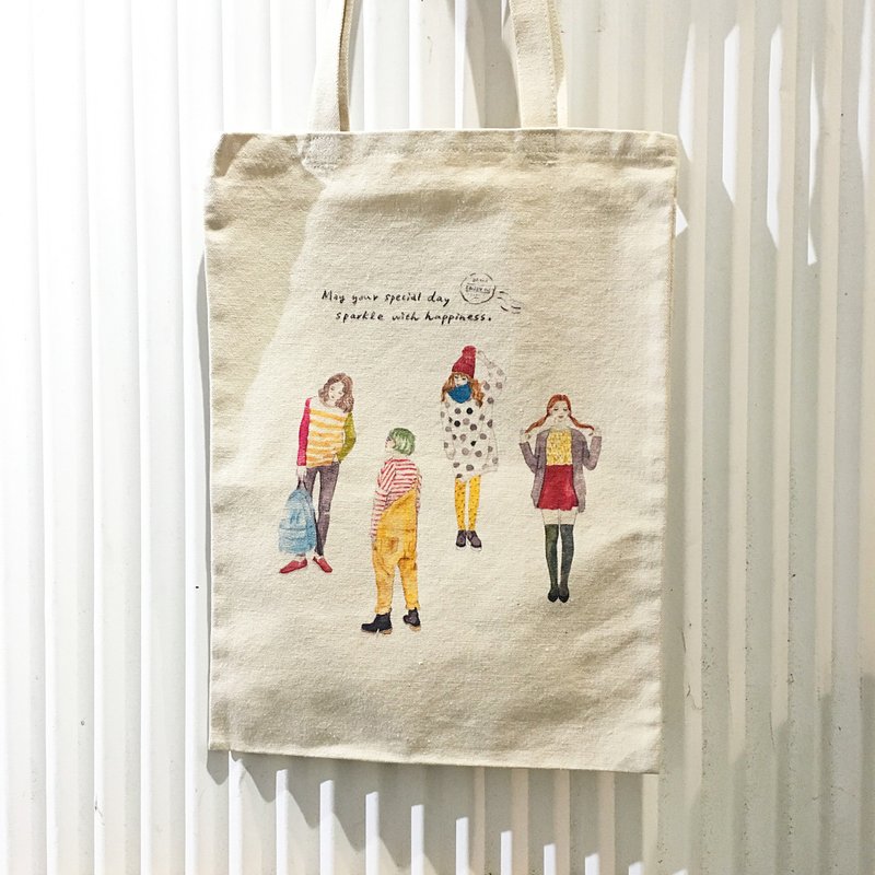 暖色系 / 帆布提袋 - 手提包/手提袋 - 纸 橘色