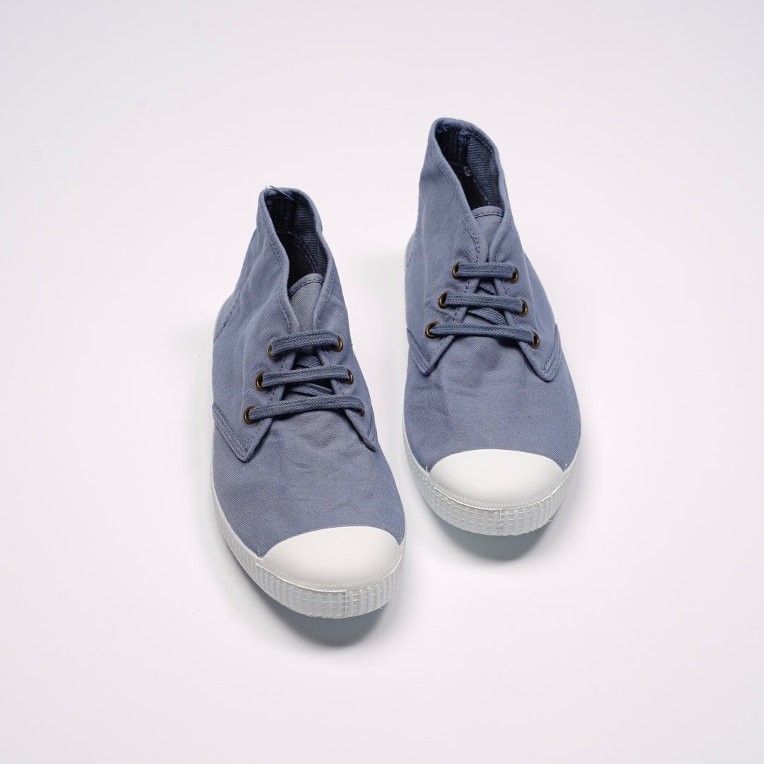 西班牙帆布鞋 CIENTA 60997 90 薰衣草色 经典布料 大人 Chukka - 女款休闲鞋 - 棉．麻 蓝色