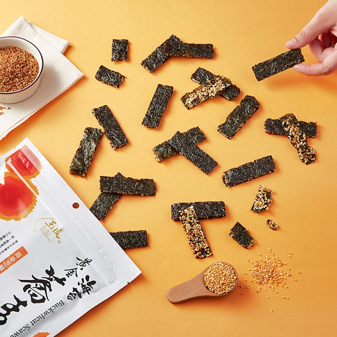 【首选x抢着吃】黄金荞麦海苔(芝麻) - 零食/点心 - 新鲜食材 橘色