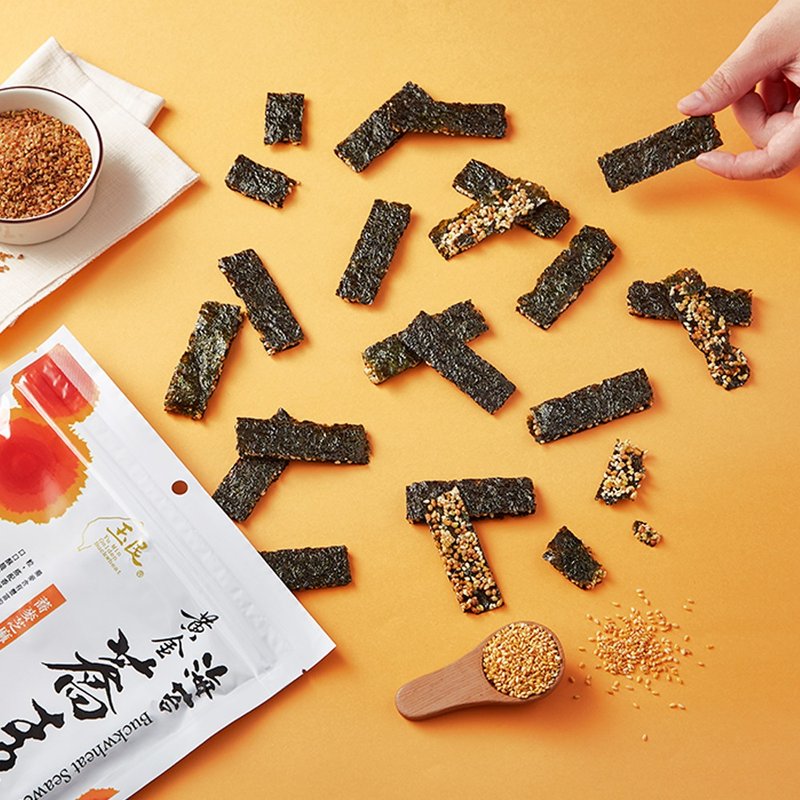 【首选x抢着吃】黄金荞麦海苔(芝麻) - 零食/点心 - 新鲜食材 橘色