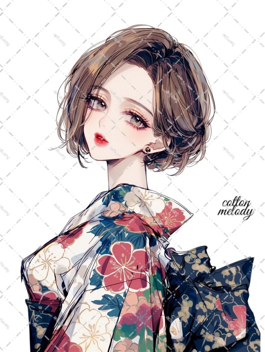 原创贴纸 no.8293 人物贴纸 原创贴纸 人物贴纸 女孩贴纸 原创人物贴纸 - 贴纸 - 纸 