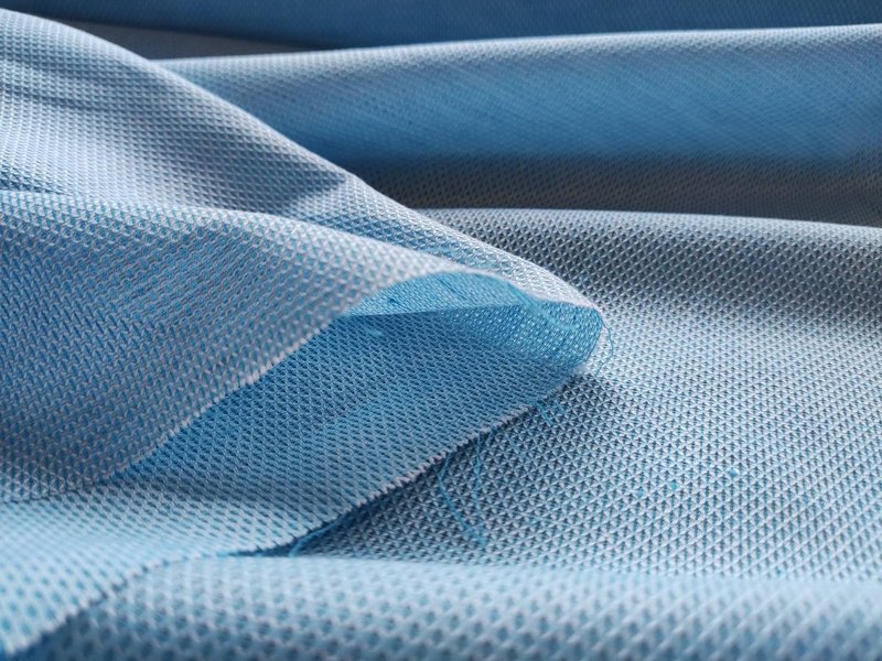 棉麻系列 纱罗织纹 Leno weave  水蓝 - 编织/刺绣/羊毛毡/裁缝 - 棉．麻 蓝色