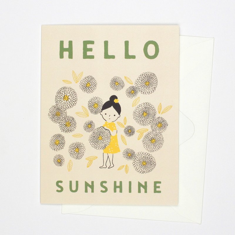 Hello Sunshine Card - 卡片/明信片 - 纸 黄色
