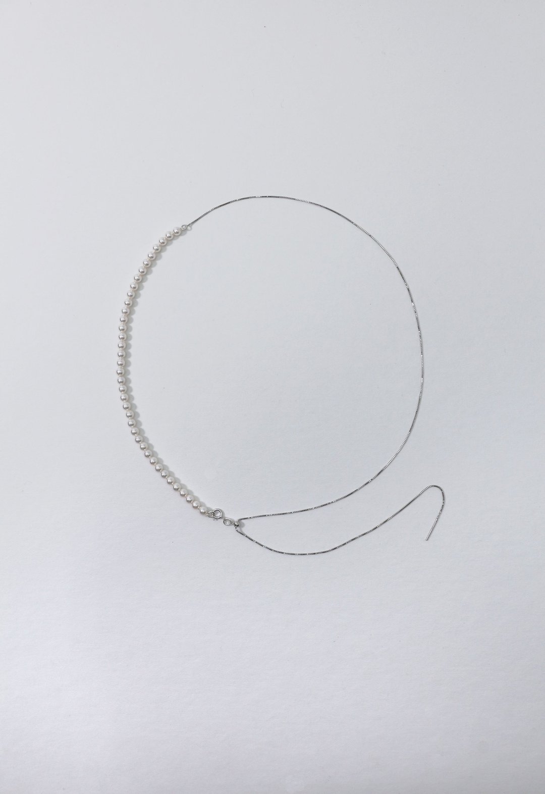LOVE IN CRYSTAL NECKLACE - 项链 - 纯银 