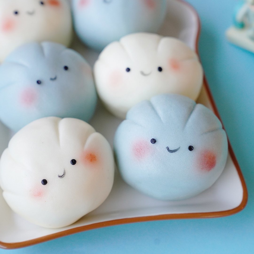 美姬馒头 云朵红豆麻糬鲜乳造型馒头 一盒6入 - 其他 - 其他材质 