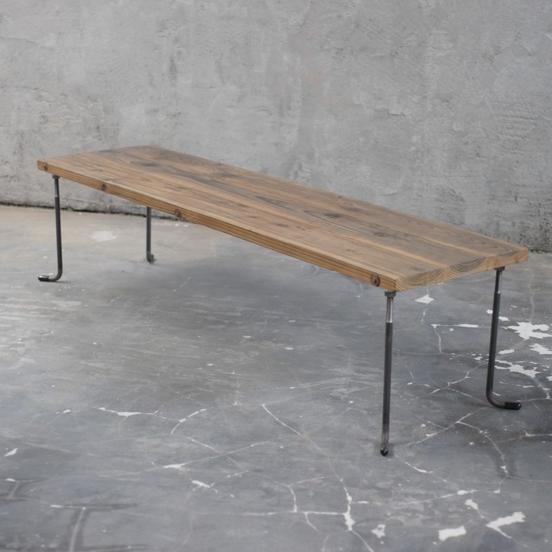 wood iron table 33*135*36 - 餐桌/书桌 - 木头 咖啡色