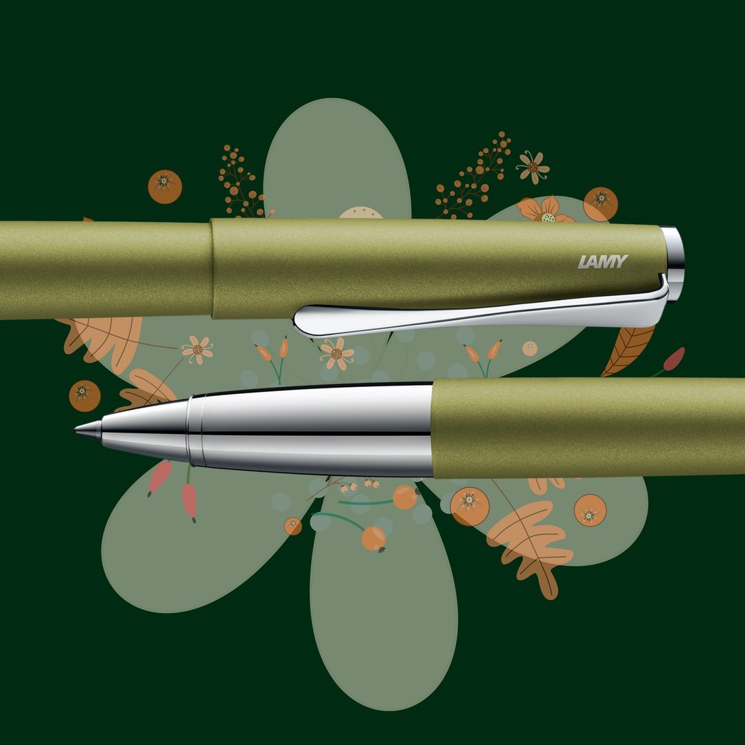 【雷雕免费刻字】LAMY 钢珠笔 / studio 系列  - 橄榄绿 - 钢珠笔 - 铝合金 绿色
