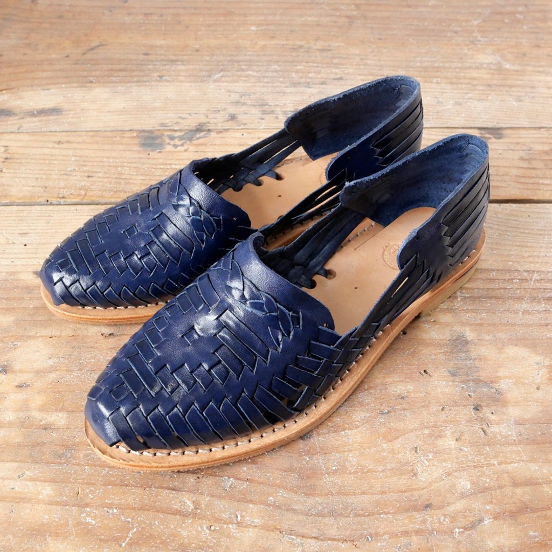 Huarache / Blue - 拖鞋 - 真皮 