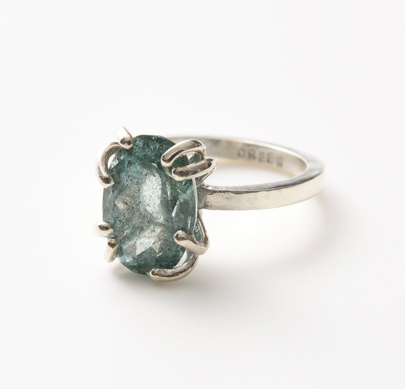 CR16 (dendritic aquamarine) - 戒指 - 其他金属 绿色