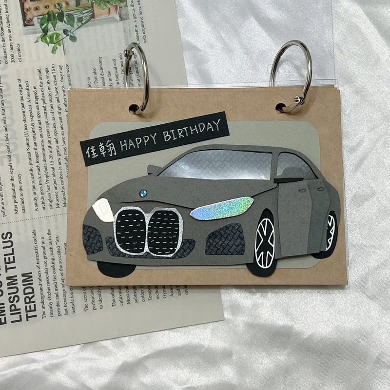 定制手工书 情人节礼物 生日礼物 卡片 手工卡片 回忆录 相册 - 卡片/明信片 - 纸 多色