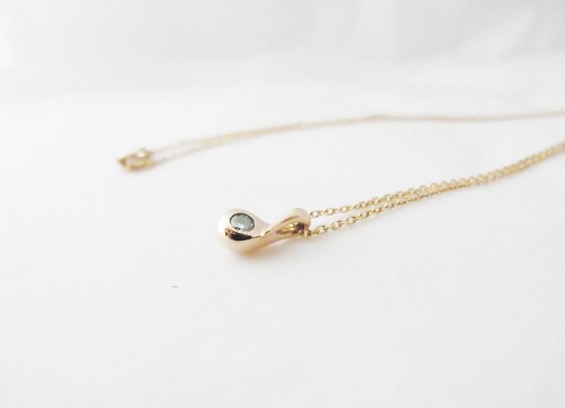 shizuku pendant K10YG - 项链 - 其他金属 金色