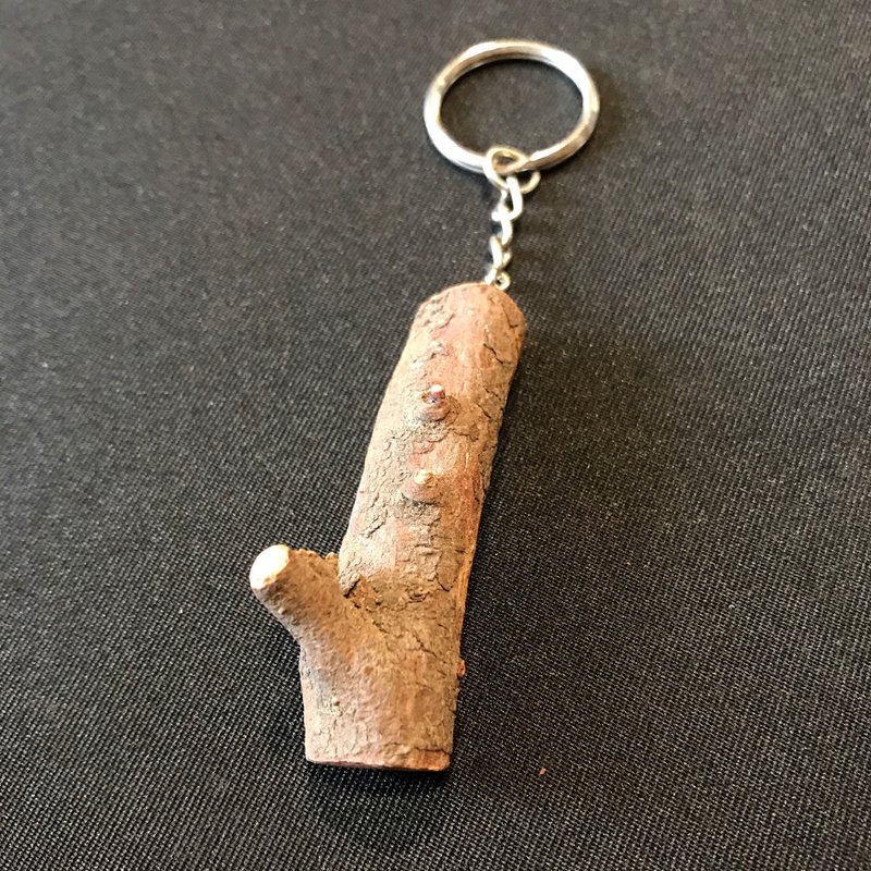 钥匙圈 原木树枝_龙柏 A - 钥匙链/钥匙包 - 木头 咖啡色