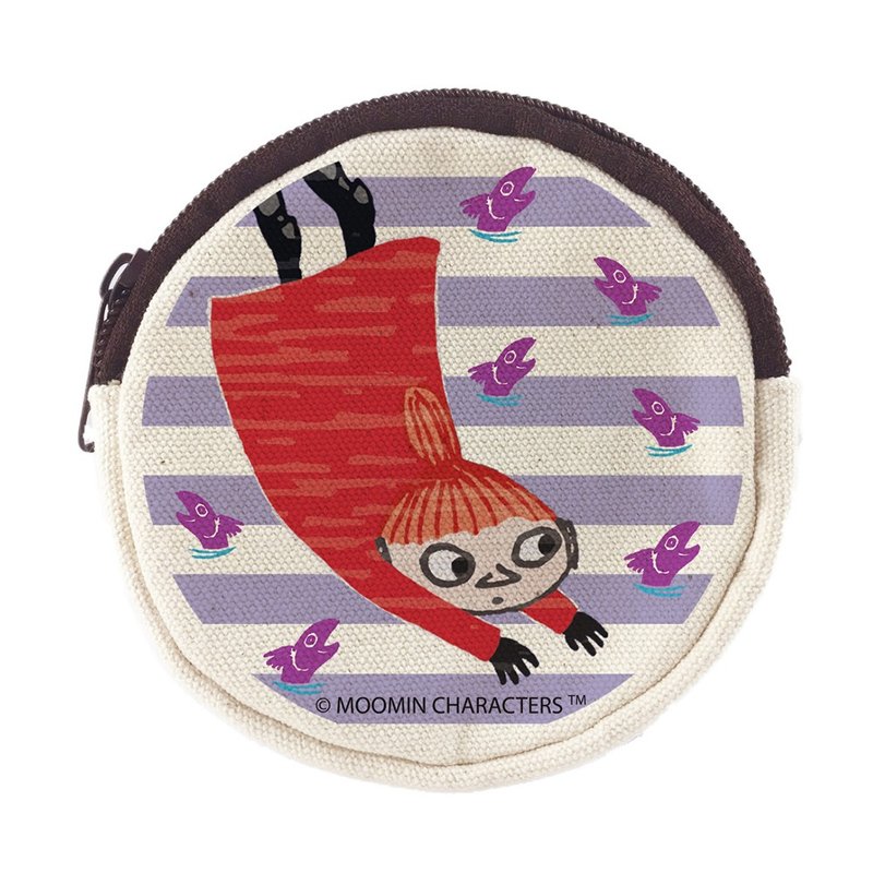 Moomin授权-零钱包,AE07 - 零钱包 - 棉．麻 红色