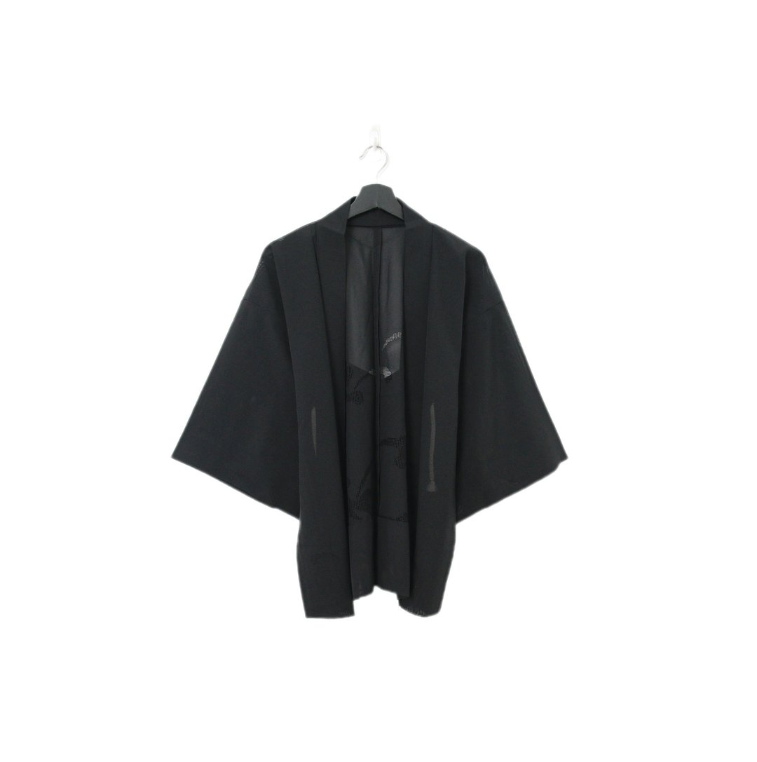 Back to Green-日本透肤羽织 缕空织 植物 tf-40/vintage kimono - 女装休闲/机能外套 - 丝．绢 