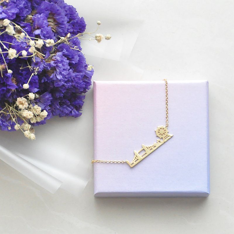 高雅伦敦。金 项链 Elegant London 。Golden Necklace - 项链 - 其他金属 金色