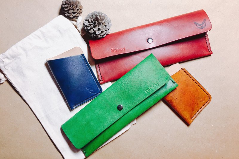 Goody bag -回忆之旅皮件组 - 铅笔盒/笔袋 - 真皮 多色